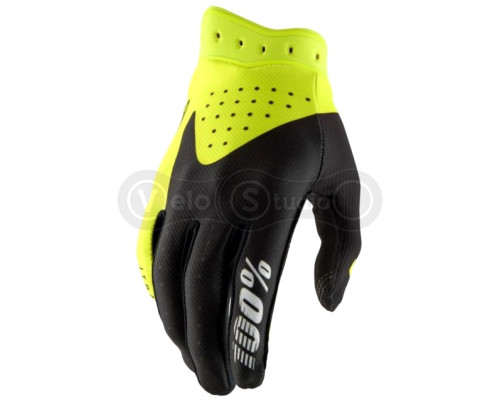 Перчатки 100% iTRACK Glove [Fluo Yellow], M (9)