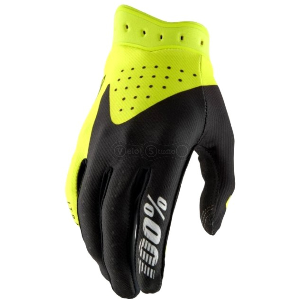 Перчатки 100% iTRACK Glove [Fluo Yellow], XL (11)