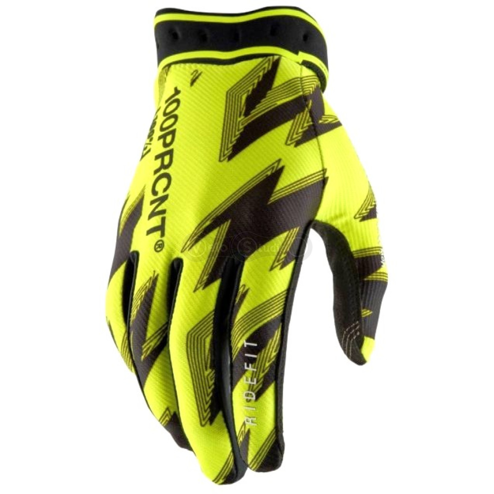 Рукавички 100% RIDEFIT Glove [Yellow/Black], M (9)