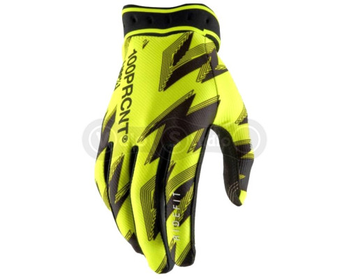 Рукавички 100% RIDEFIT Glove [Yellow/Black], M (9)