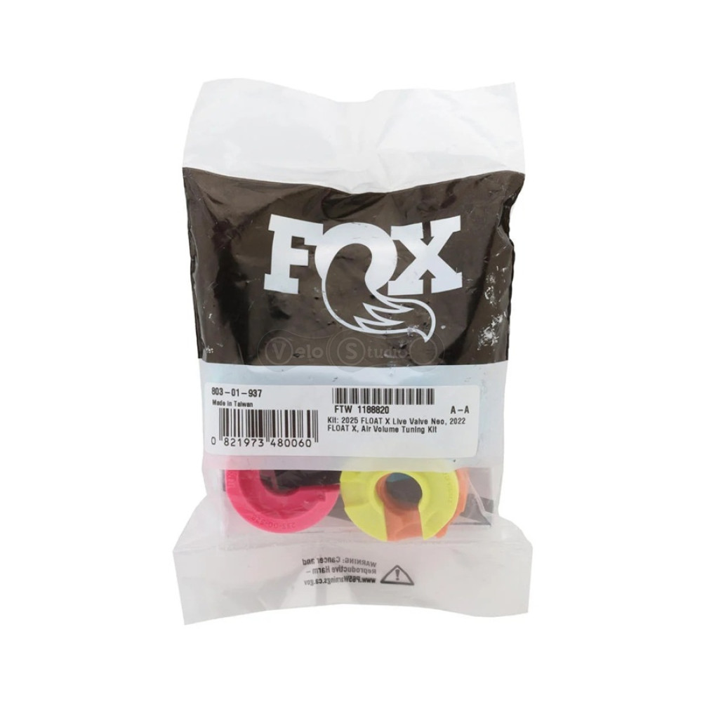 Проставки (токены) FOX Kit: 2025 FLOAT X Live Valve Neo, 2022 FLOAT X, Air Volume Tuning Kit