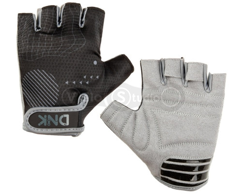 Вело перчатки DNK Hand, цвет серый/черный размер XS