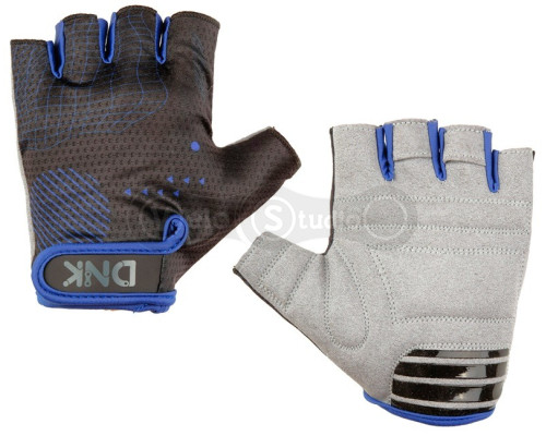 Вело перчатки DNK Hand, цвет синий/черный размер S