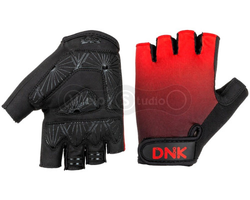 Вело рукавички DNK Gradient, червоний/чорний розмір M