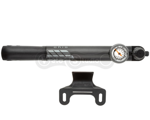 Ручний насос Giyo GP-987, алюміній, манометр, 80psi