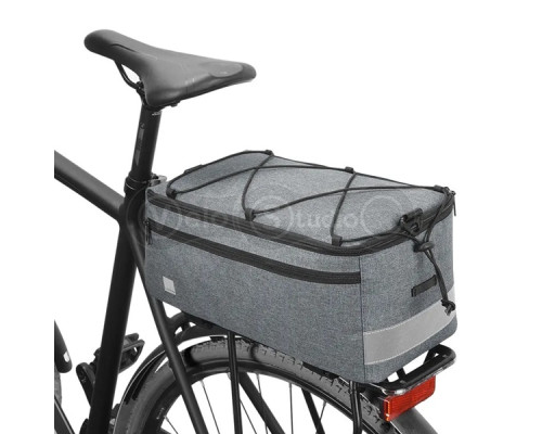 Велосумка на багажник Sahoo 141378, объём 8 литров, серая
