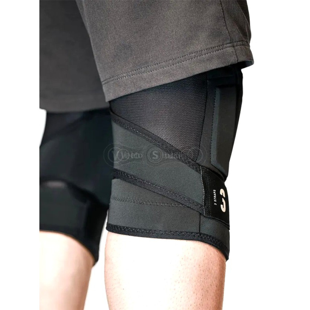 Вело наколенники BLUEGRASS 3Straps Knee Protector CE L