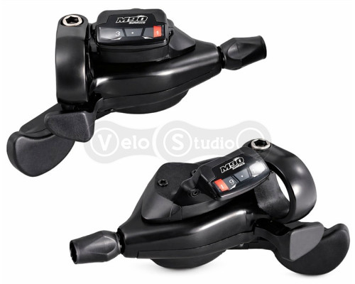 Манетки SunRace DLM90 R9/L3, ліва/права, на 3/9 швидкостей з дисплеєм передач