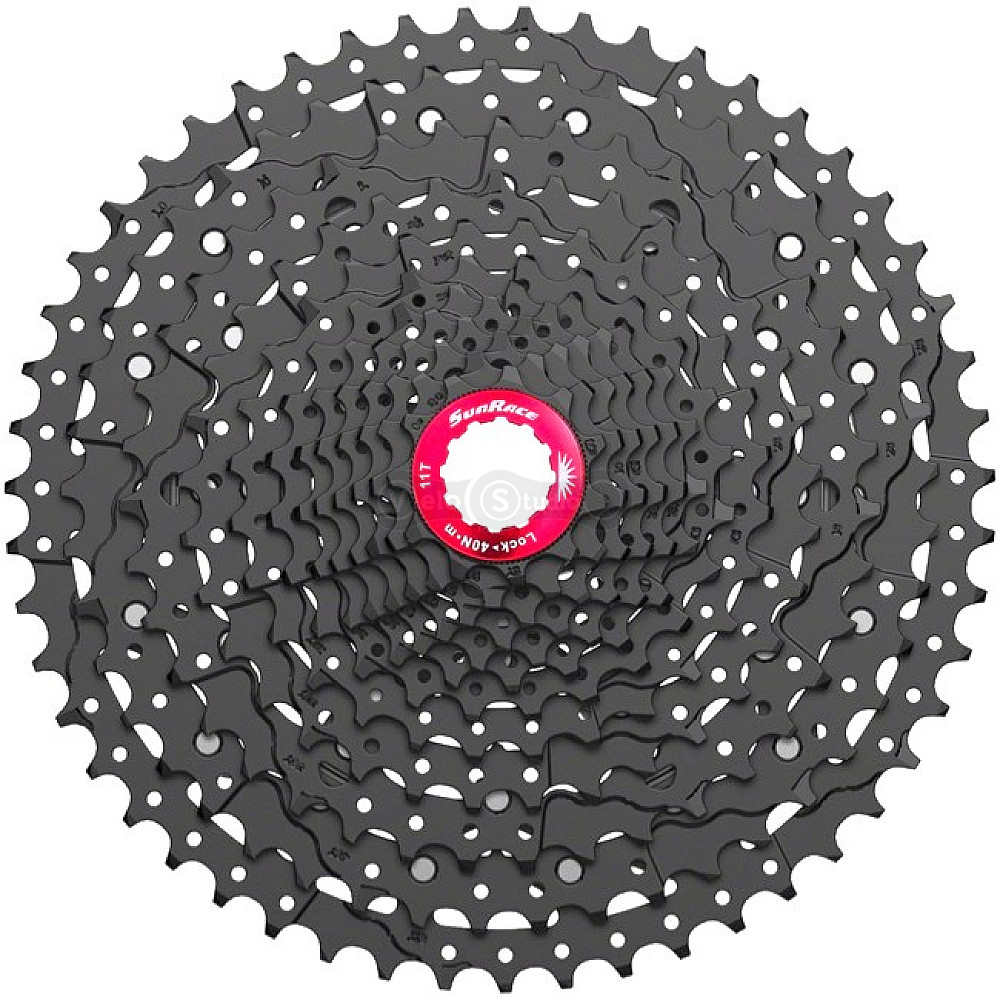 Кассета SunRace CSMZ800 WA1B E, 12 скоростей, 11-51T, алюминиевый паук, Black