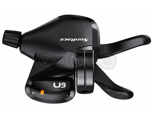 Манетка SunRace, права, DLM961 R9 на 9 швидкостей з дисплеєм передач