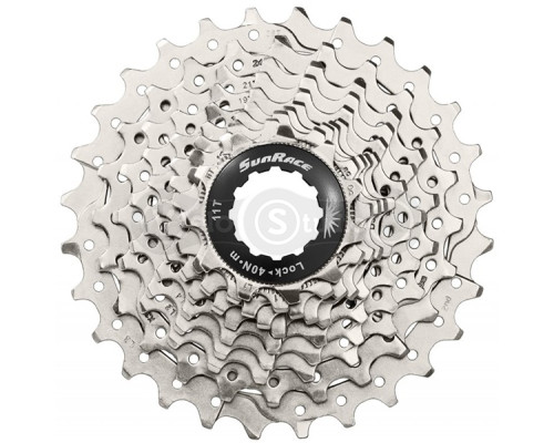 Касета SunRace RS, 10 швидкостей, 11-28T, Metallic Silver
