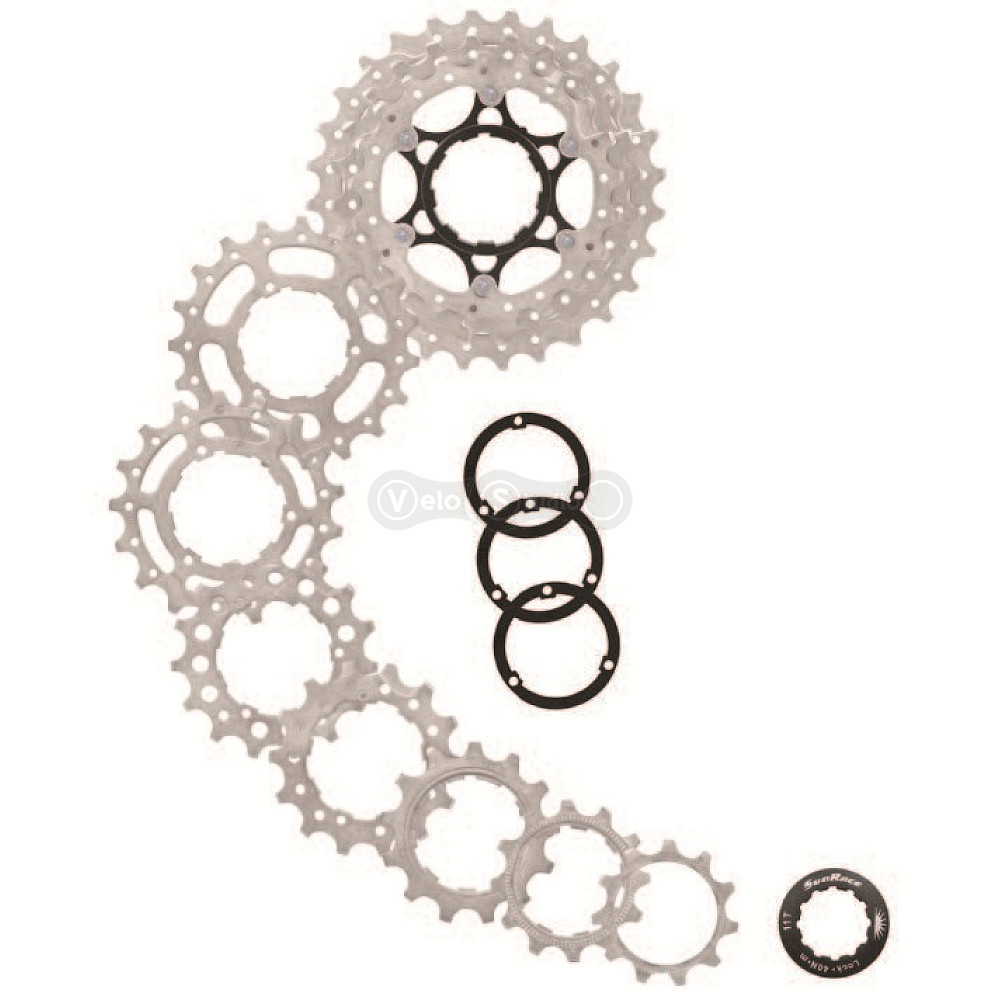 Кассета SunRace RS, 10 скоростей, 11-28T, Metallic Silver
