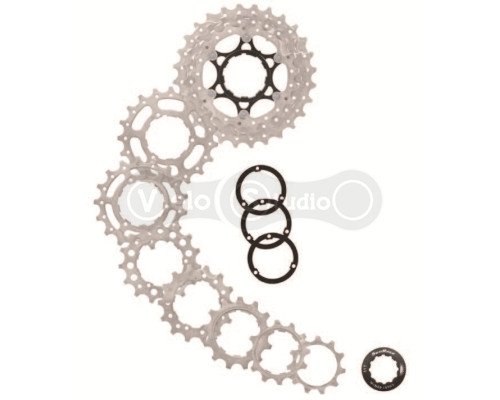 Касета SunRace RS, 10 швидкостей, 11-28T, Metallic Silver