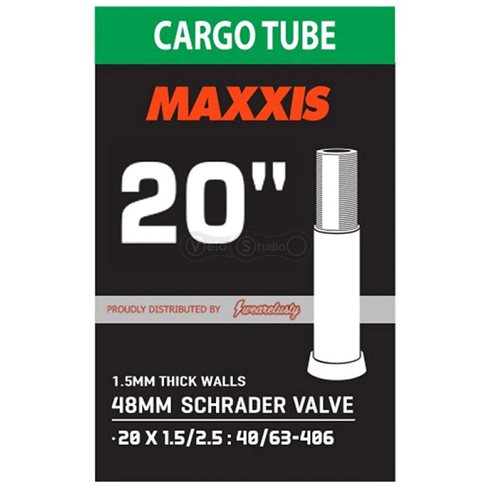 Вело камера MAXXIS CARGO 20x1.5/2.5 Ниппель - Schrader 48мм 1.5mm