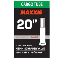 Вело камера MAXXIS CARGO 20x1.5/2.5 Ниппель - Schrader 48мм 1.5mm