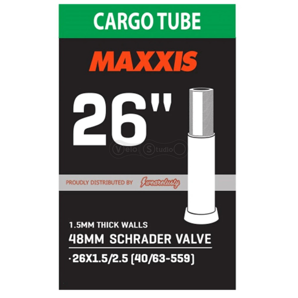 Вело камера MAXXIS CARGO 26x1.5/2.5 Ніпель - Schrader 48мм 1.5mm