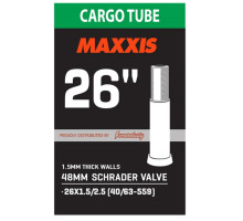Вело камера MAXXIS CARGO 26x1.5/2.5 Ниппель - Schrader 48мм 1.5mm