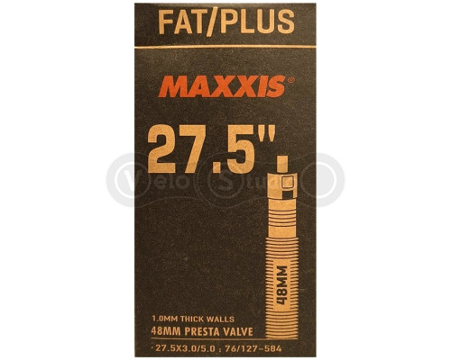 Вело камера MAXXIS FAT/PLUS 27.5X3.0/5.0 Ніпель - Presta 48mm