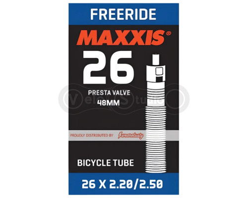 Вело камера MAXXIS FREERIDE 26X2.2/2.5 Ніпель - Presta 48mm