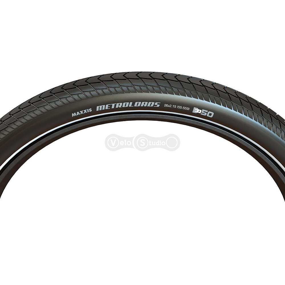 Вело покрышка MAXXIS Metroloads Pro 26x2.40 TPI 60x2 Wire High Mileage 4S, RI+REF