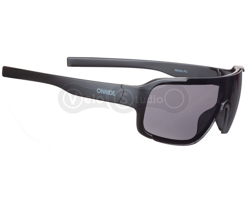 Велоочки ONRIDE Minikin с линзой дымчатая кат 3 (17%), оправа PC черная