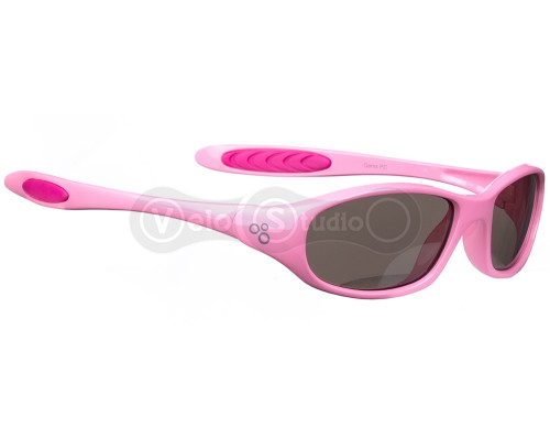 Детские велоочки ONRIDE Gems с линзами дымчатые кат 3 (17%), оправа PC розовая