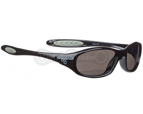 Детские велоочки ONRIDE Gems с линзами дымчатые кат 3 (17%), оправа PC черная