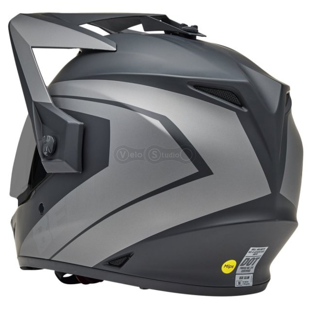 Мотошолом BELL MX-9 Adventure MIPS Helmet - BLACKOUT [Grey], XXL