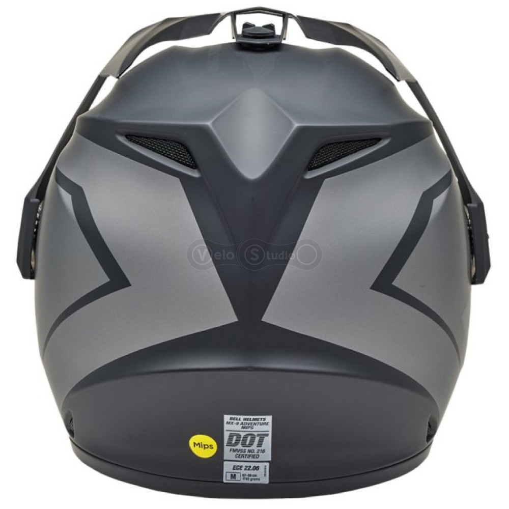 Мотошолом BELL MX-9 Adventure MIPS Helmet - BLACKOUT [Grey], XXL