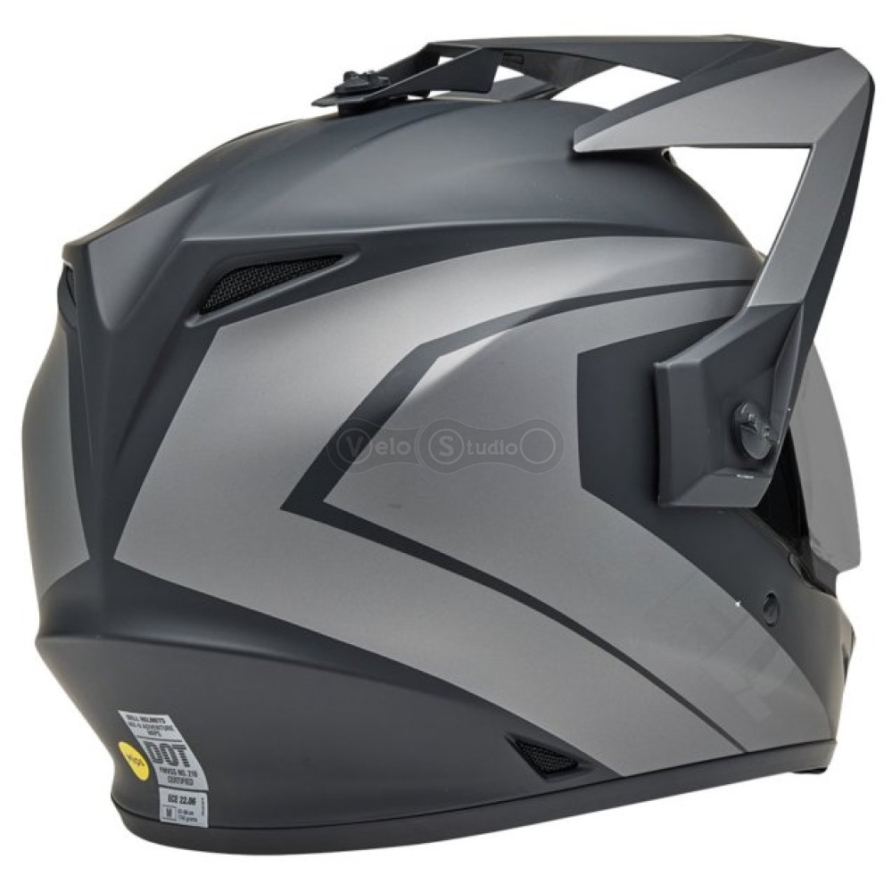 Мотошолом BELL MX-9 Adventure MIPS Helmet - BLACKOUT [Grey], XXL