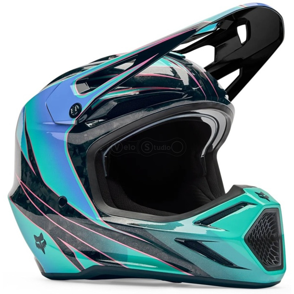 Мотошлем FOX V3 RS Mips Helmet - CANVAS [Aqua], M