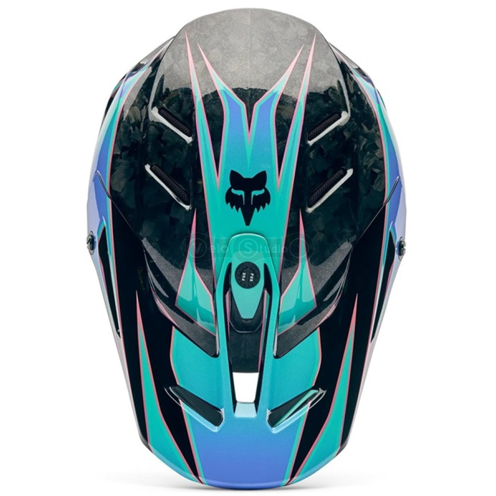 Мотошлем FOX V3 RS Mips Helmet - CANVAS [Aqua], M