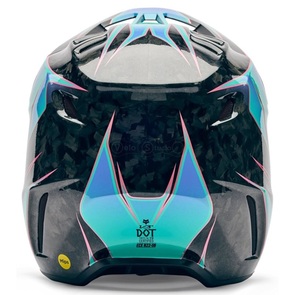 Мотошлем FOX V3 RS Mips Helmet - CANVAS [Aqua], M
