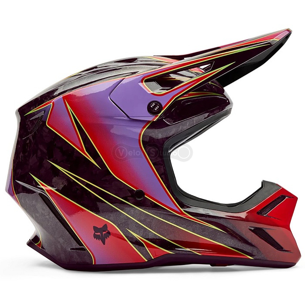 Мотошлем FOX V3 RS Mips Helmet - CANVAS [Red], XL