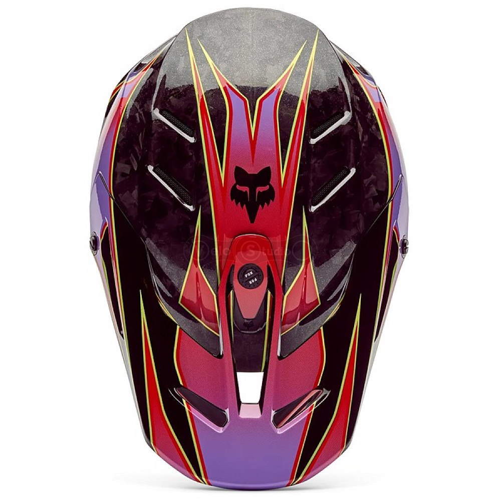 Мотошлем FOX V3 RS Mips Helmet - CANVAS [Red], XL