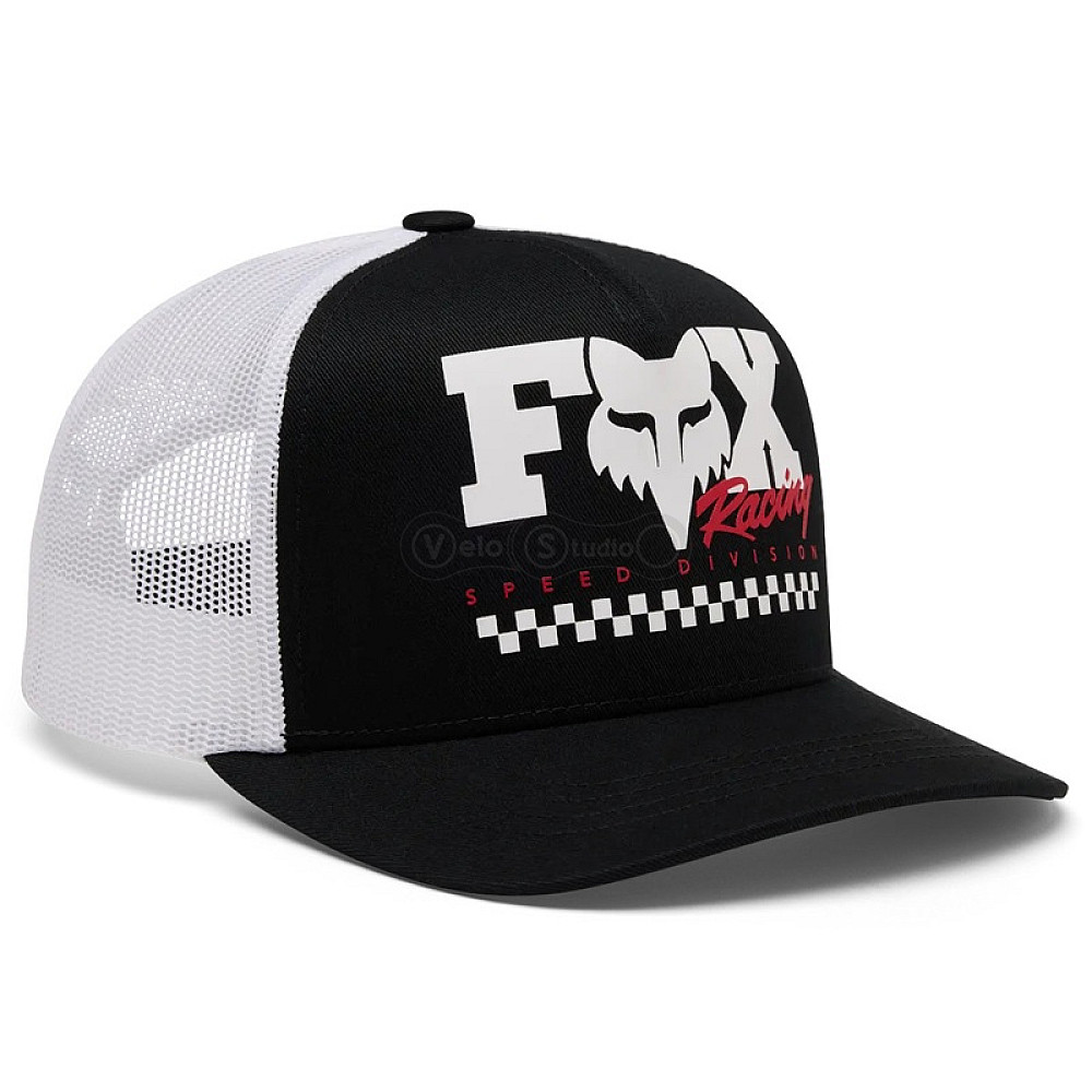 Детская кепка FOX Youth Trucker Hat - CHECKER [Black], One Size (6-14 лет)