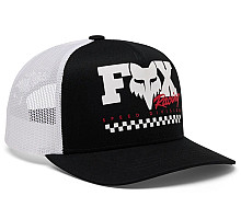 Детская кепка FOX Youth Trucker Hat - CHECKER [Black], One Size (6-14 лет)