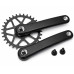 Шатуны Prowheel C10Y-NW, под квадрат, 170 мм, 36T, на 11/10/9 скоростей, черные