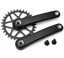 Шатуни Prowheel C10Y-NW, під квадрат, 170 мм, 32T, на 11/10/9 швидкостей, чорні