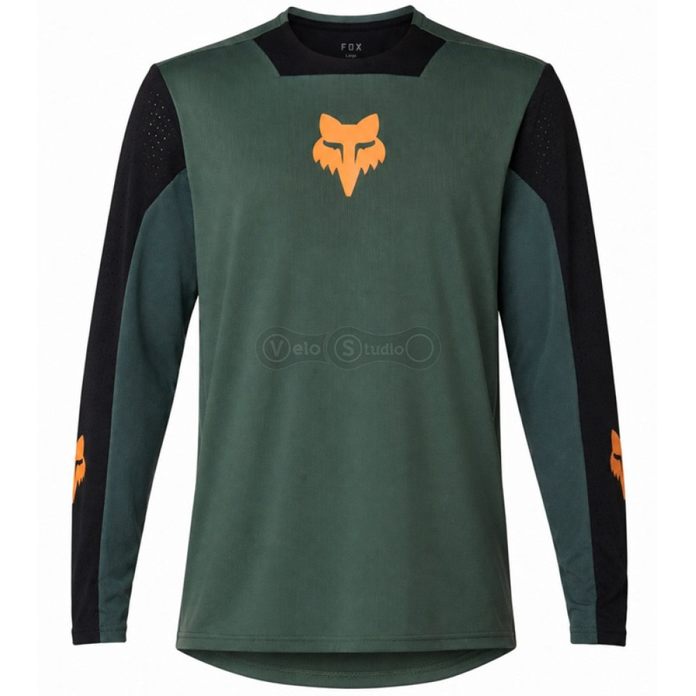 Вело джерсі FOX Defend Long Sleeve Jersey - Creation [Sage], M