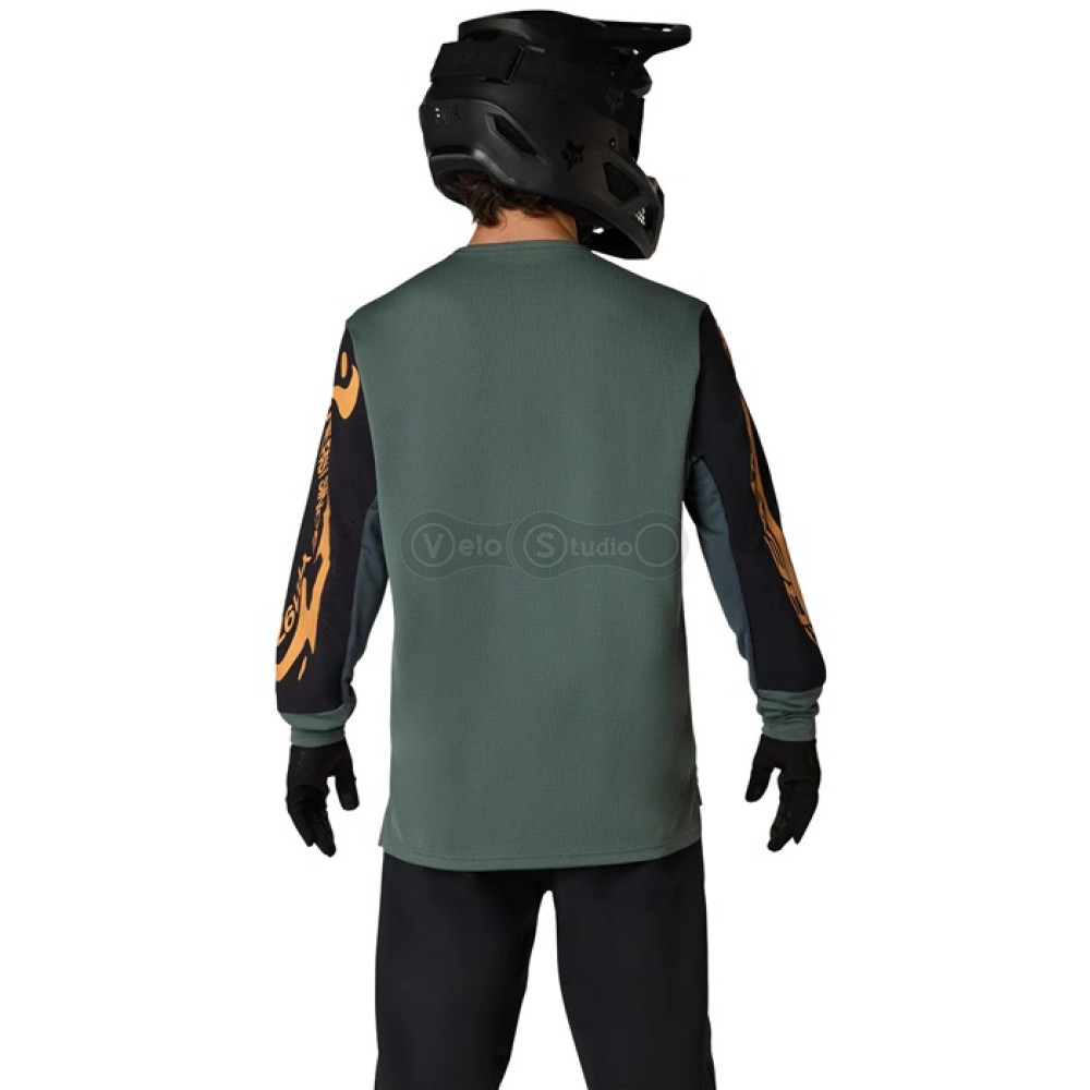 Вело джерсі FOX Defend Long Sleeve Jersey - Creation [Sage], M
