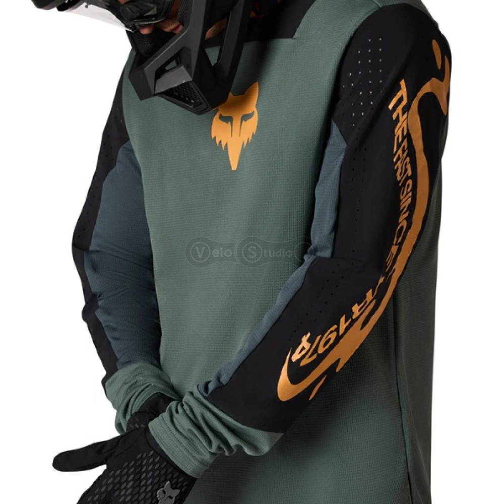 Вело джерсі FOX Defend Long Sleeve Jersey - Creation [Sage], M