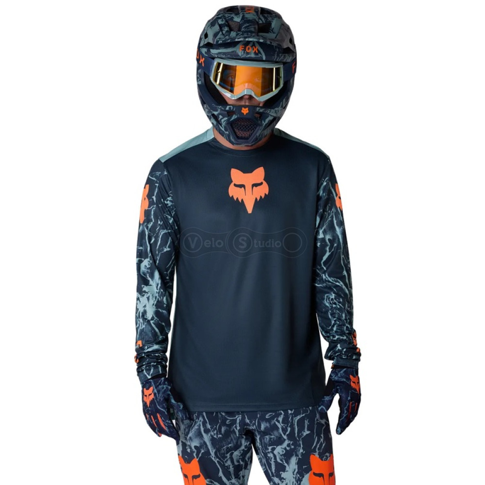 Вело джерси FOX Ranger Long Sleeve Jersey - Image Print [Arctic Blue], M
