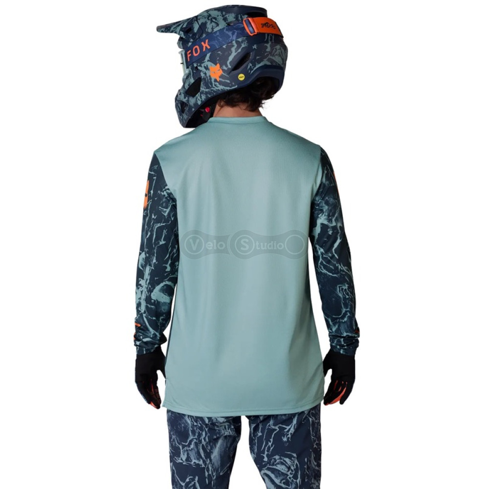 Вело джерси FOX Ranger Long Sleeve Jersey - Image Print [Arctic Blue], M