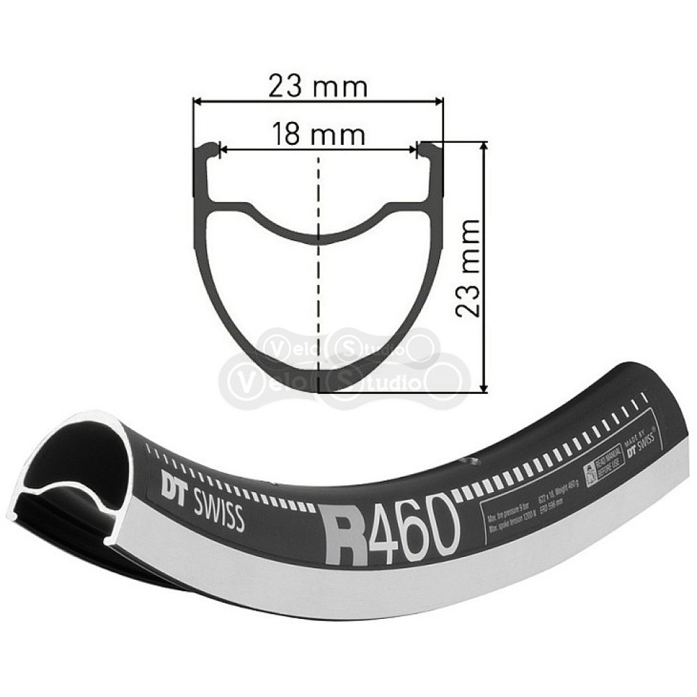 Обод DT SWISS R 460 29X18 RIM BRAKE 28 отверстий 10a