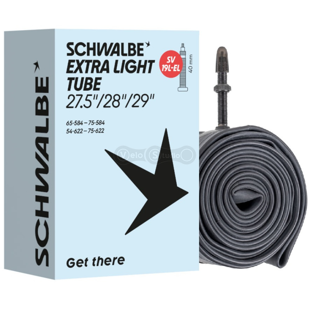 Камера 29+/27,5+ (54/75-584/622) Schwalbe SV19L-EL EXTRA LIGHT 40mm