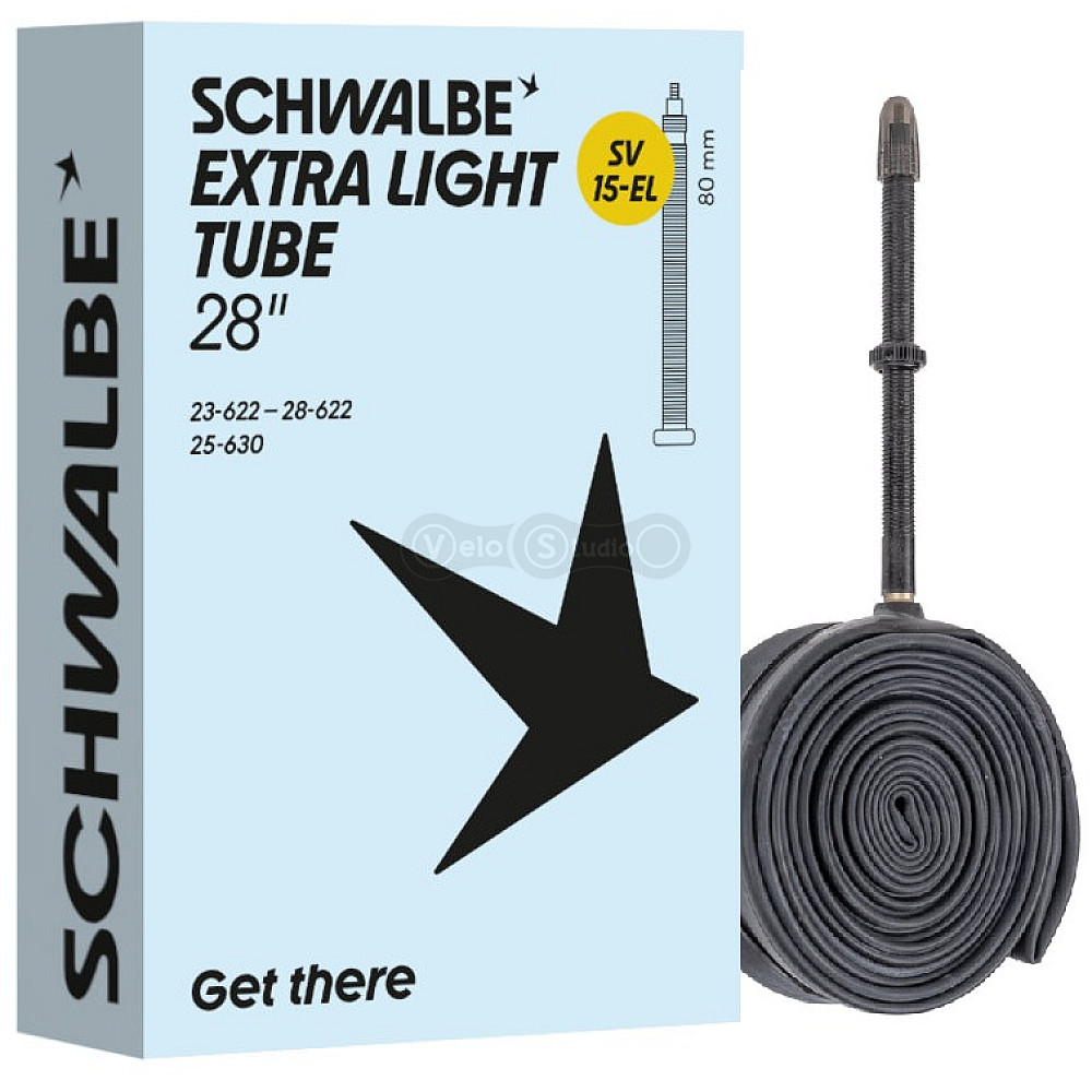 Камера 28 (23/28-622/630) Schwalbe SV15-EL EXTRA LIGHT 80мм