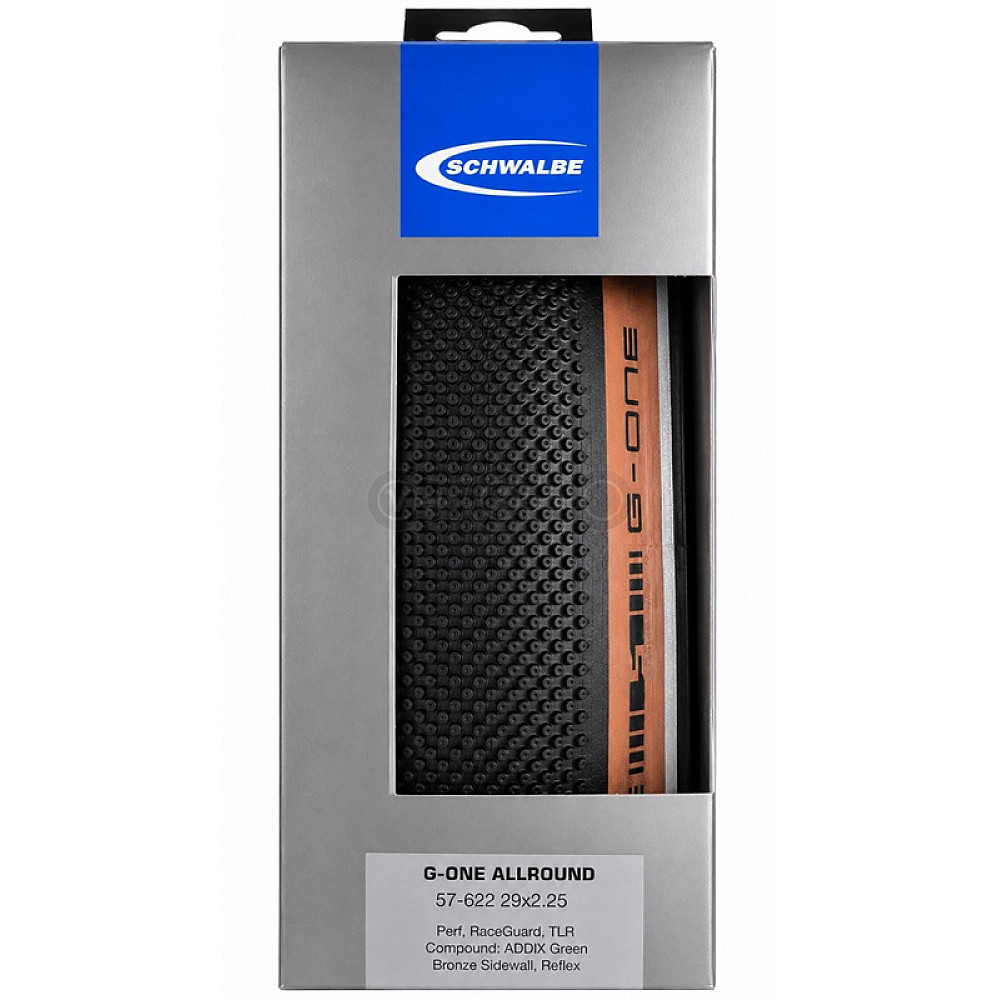 Вело покрышка 29x2.25 (57-622) Schwalbe G-ONE ALLROUND Perf, RaceGuard, TLR, B/BRZ-SK+RT