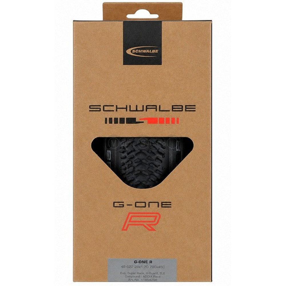 Вело покрышка 28x1.70 700x45C (45-622) Schwalbe G-ONE R RaceGuard, TLR, B/B-SK
