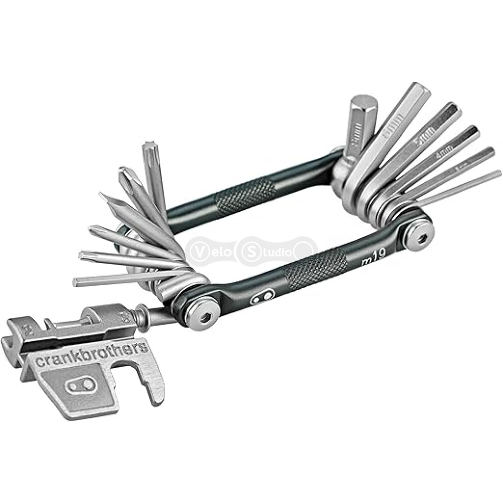 Мультитул Crankbrothers M19, 2/2.5/3/4/5/6/8мм, T10/Т25, Phillips #1/2, flat #2, ключі для спиць, вичавки ланцюга, чорний